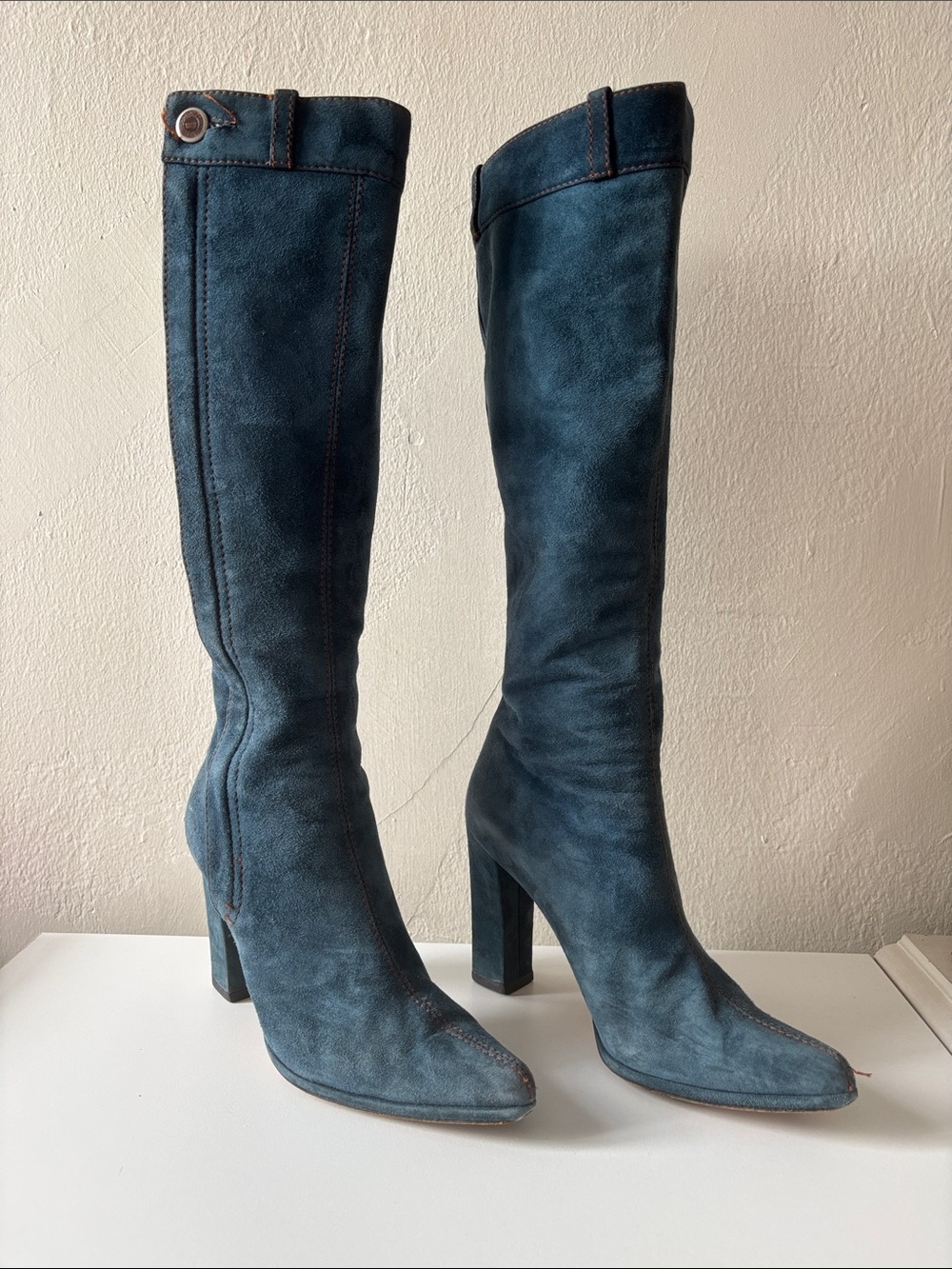 Todd Oldham Jeans Vintage Suede Boots